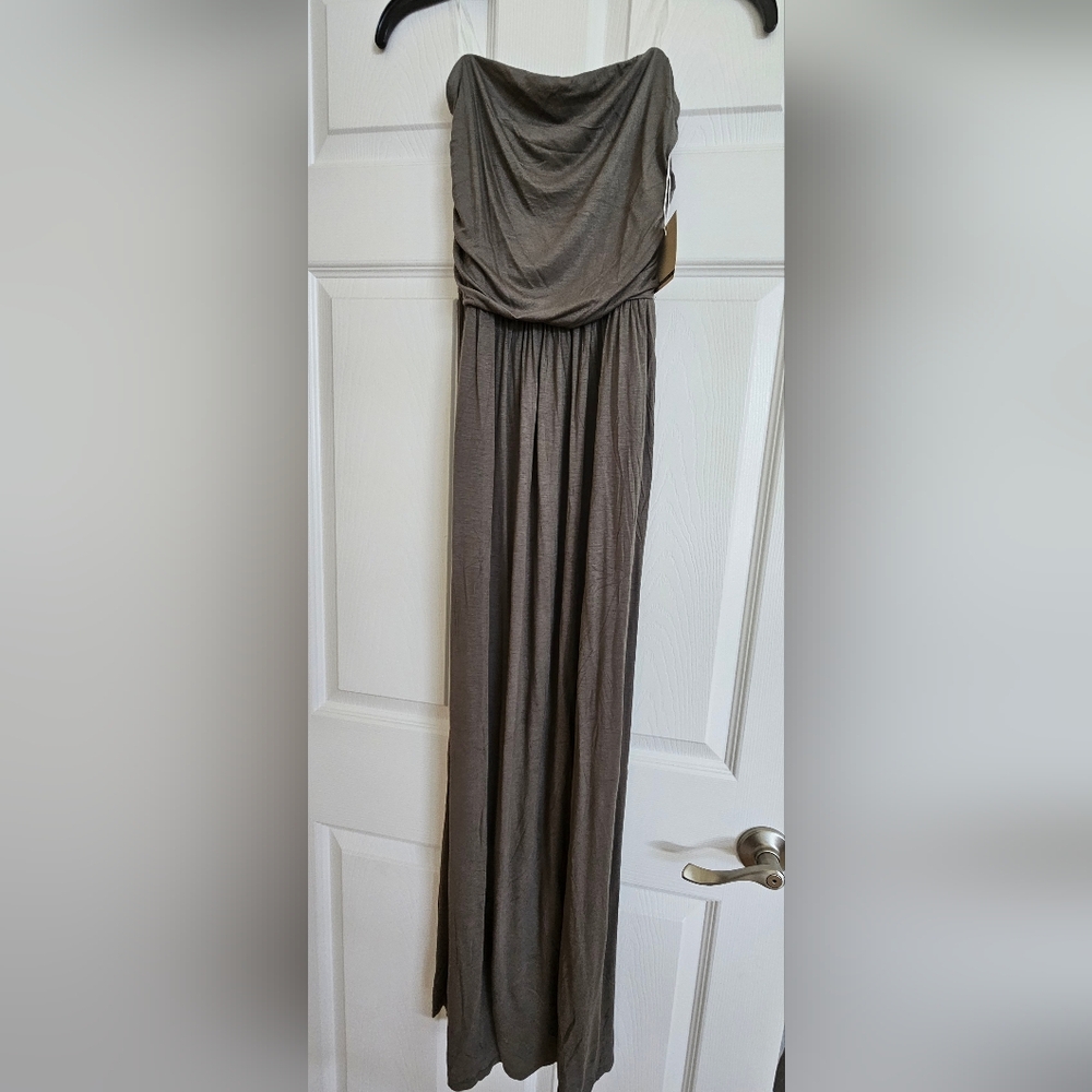 *NWT* Active USA maxi army olive dress w pockets